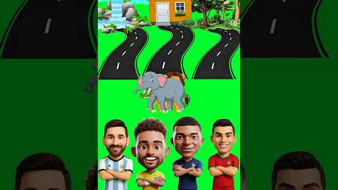 Did Messi Neymar Ronaldo Mbappe choose the wrong Home? #cartoon #shorts #viral #ধাধা