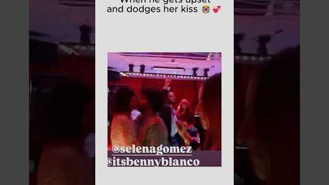 When he gets upset and dodges her kiss 😭💞#SelenaGomez #BennyBlanco #SelenaFamily