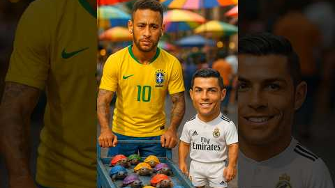 Mini Cristiano Ronaldo Saves a Baby Turtle #football #ronaldo #cr7 #neymar #shorts