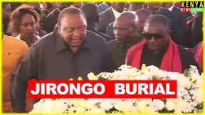 Crowd ERUPTS as Uhuru Kenyatta arrives at Cyrus Jirongo Burial Service in Lumakanda Kakamega