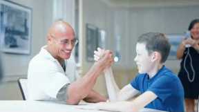 Dwayne Johnson Sings “You’re Welcome” with Make-A-Wish Superfan | The Rock