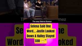 Selena Spoke Just One Word… Justin Dropped His Gaze, Hailey Froze 😳”
