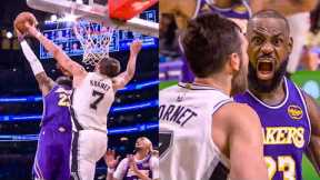 LeBron James’ INSANE Poster Dunk on Luke Kornet…Then Screams in His Face! 😳🔥