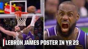 LeBron James lets Luke Kornet HEAR IT after a MASSIVE poster 🗣️ | NBA on ESPN