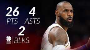 LeBron James 26 pts 4 asts 2 blks vs Suns 25/26 season
