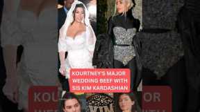 Kourtney's Major wedding Beef with Kim Kardashian #kimkardashian #thekardashians #shorts #viral