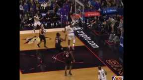 LeBron Sprints and HAMMER DUNKS early in the game Lakers vs 76rs #shorts #nba #lakers #lebron #luka