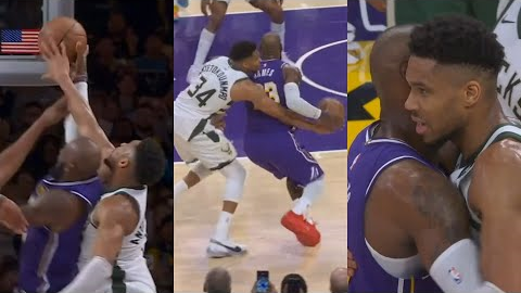 Giannis STOPS LeBron James TWICE in clutch with block and steal to win vs Lakers