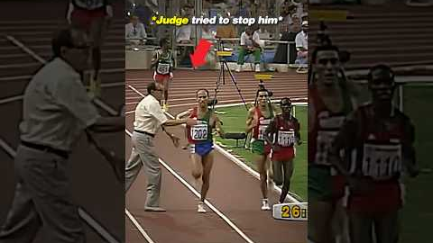The most controversial Olympic race EVER?😳 #trackandfield #running #olympics #cheating #sports