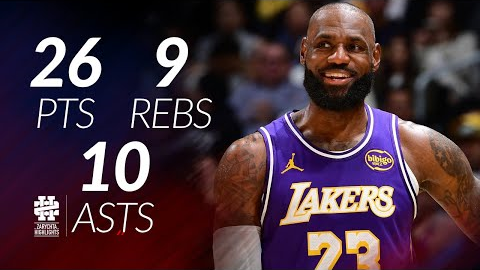 LeBron James 26 pts 9 rebs 10 asts vs Bucks 25/26 season