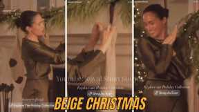 Meghan Markle’s Sad As Ever BEIGE Christmas Promo: Beige Stockings & Seal Clapping