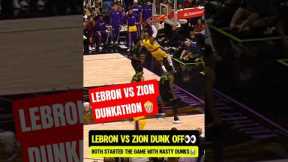 LeBron showing Zion HOW ITS DONE😭