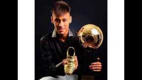 Neymar with their awards