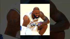 LeBron's body is giving up 🥀😣