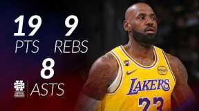 LeBron James 19 pts 9 rebs 8 asts vs Nuggets 25/26 season