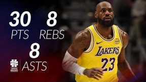 LeBron James 30 pts 8 rebs 8 asts vs Pelicans 25/26 season