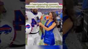 A heartwarming moment between athletes and journalistsIX #kindness #athlete #fyp #foryoupage #heart