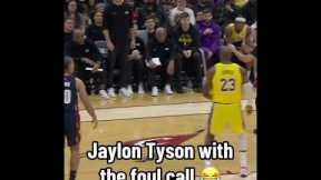 Even LeBron had to laugh 😭