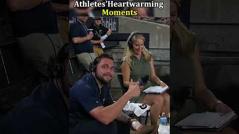 A heartwarming moment between athletes and journalists🥹💕 #kindness #athlete #fyp #foryou