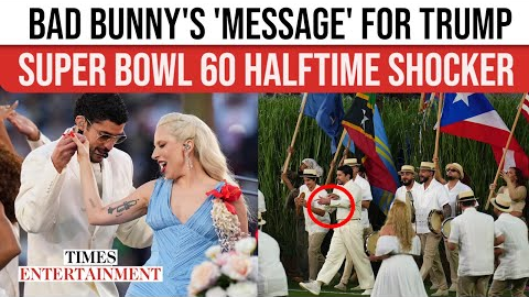 Bad Bunny 'HITS' Trump Hard; Cryptic MESSAGE, Flags, Salsa With Lady Gaga Shake Super Bowl 60