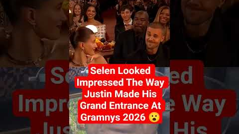 Fans Think Selena Looked Impressed 😮 By Justin’s Grand Entrance At GRAMMYs 2026!