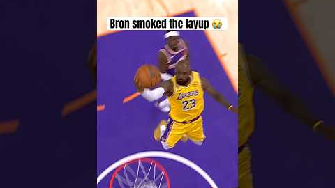 LeBron blocked by the rim 💔