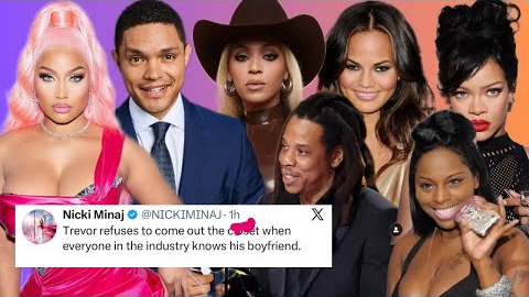 ‼️Nicki Minaj “DR🅰️GS” Jay Z, Lizzo, Trevor Noah and Chrissy Tiegen by their lace fronts on Grammys