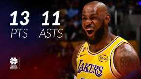 LeBron James 13 pts 11 asts vs Clippers 25/26 season