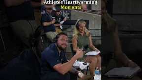 A heartwarming moment between athletes and journalists🥹💕 #kindness #athlete #fyp #foryou