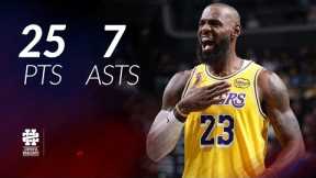 LeBron James 25 pts 7 asts vs Nets 25/26 season