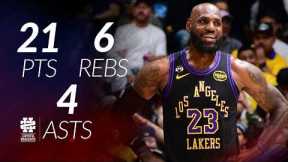LeBron James 21 pts 6 rebs 4 asts vs Magic 25/26 season