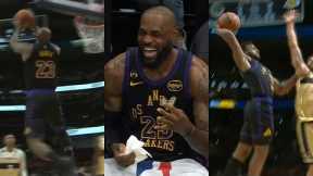 LeBron puts on a SHOW with INSANE dunks vs Wizards then Bronny dunks after 🔥