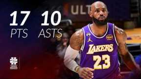 LeBron James 17 pts 10 asts vs Sixers 25/26 season