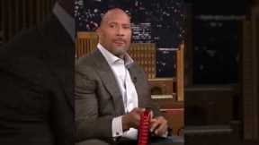 the rock being sussy with gummy worm