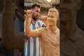 Messi Builds a Wooden Ronaldo Statue