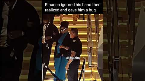 Rihanna Ignored his Hand then Immediately Gave Him a Hug