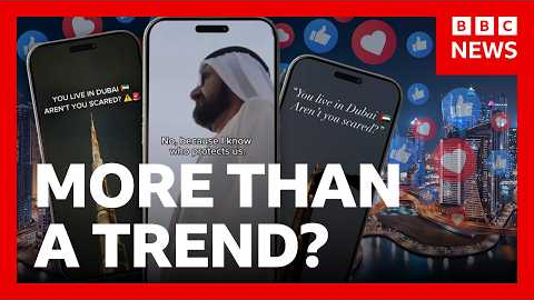 What’s REALLY behind identical posts from Dubai influencers? | BBC News