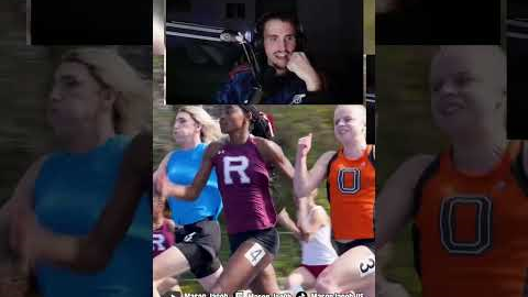 This guy ran in an all women's track meet #sports #cheating #race #funny #reaction #clips #stream