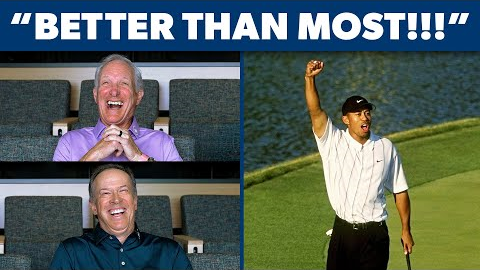 Announcers rewatch Tiger’s ICONIC moment at 2001 PLAYERS (25 Years Later!)