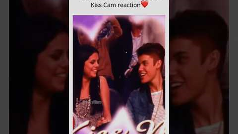 Justin Bieber and Selena Gomez’s Adorable Kiss Cam Reaction 🥹#SelenaGomez #SelenaFans #SelenaMoment