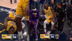 LeBron James STARTS TO CRY as he FAKES A INJURY & REFUSES to shake hands with Jokic in WILD ENDING!