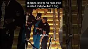 Rihanna Ignored his Hand then Immediately Gave Him a Hug