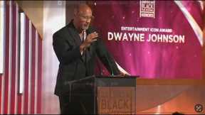 Dwayne Johnson Tearfully Accepts 'Entertainment Icon Award' | ABFF Honors