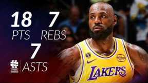 LeBron James 18 pts 7 rebs 7 asts vs Bulls 25/26 season