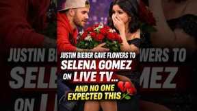 Justin Bieber Gave Flowers to Selena Gomez on LIVE TV… And No One Expected This