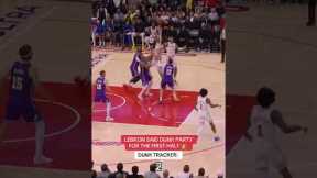 Lebron just couldn't stop dunking!! 🔥