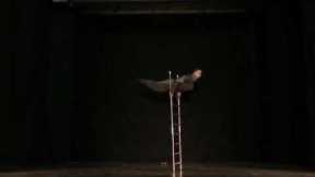 Circus Performer on the Free Standing Ladder j11LW2170726