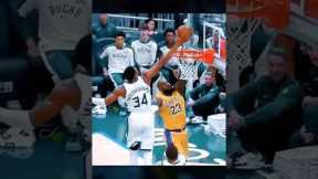 Giannis keeps bullying LeBron 😭 #shorts