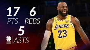 LeBron James 17 pts 6 rebs 5 asts vs Nuggets 25/26 season