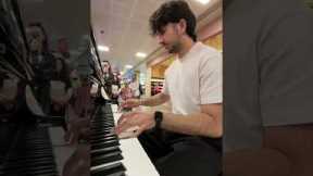 Pretending to be a beginner Pianist at the airport